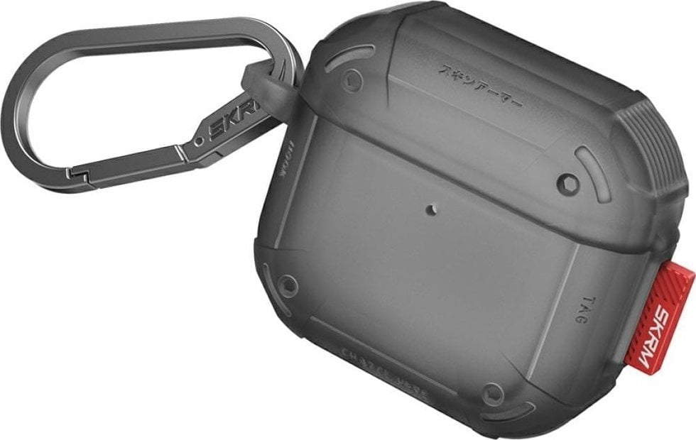 Etui Skinarma Mecha CE do AirPods 4 smoke