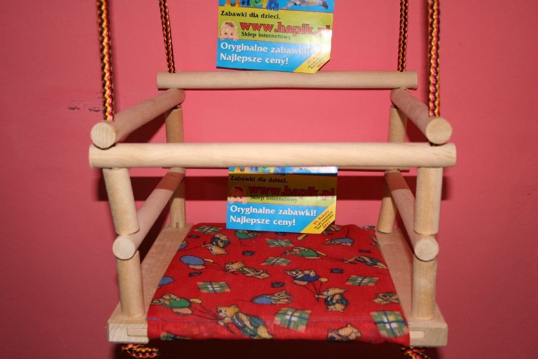 Huśtawka Malimas Huśtawka drewniana poduszka 154750 MALIMAS