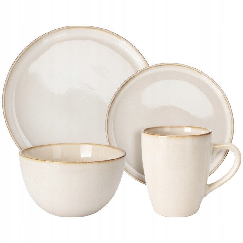 Zastawa stołowa z kamionki dla 4 osób