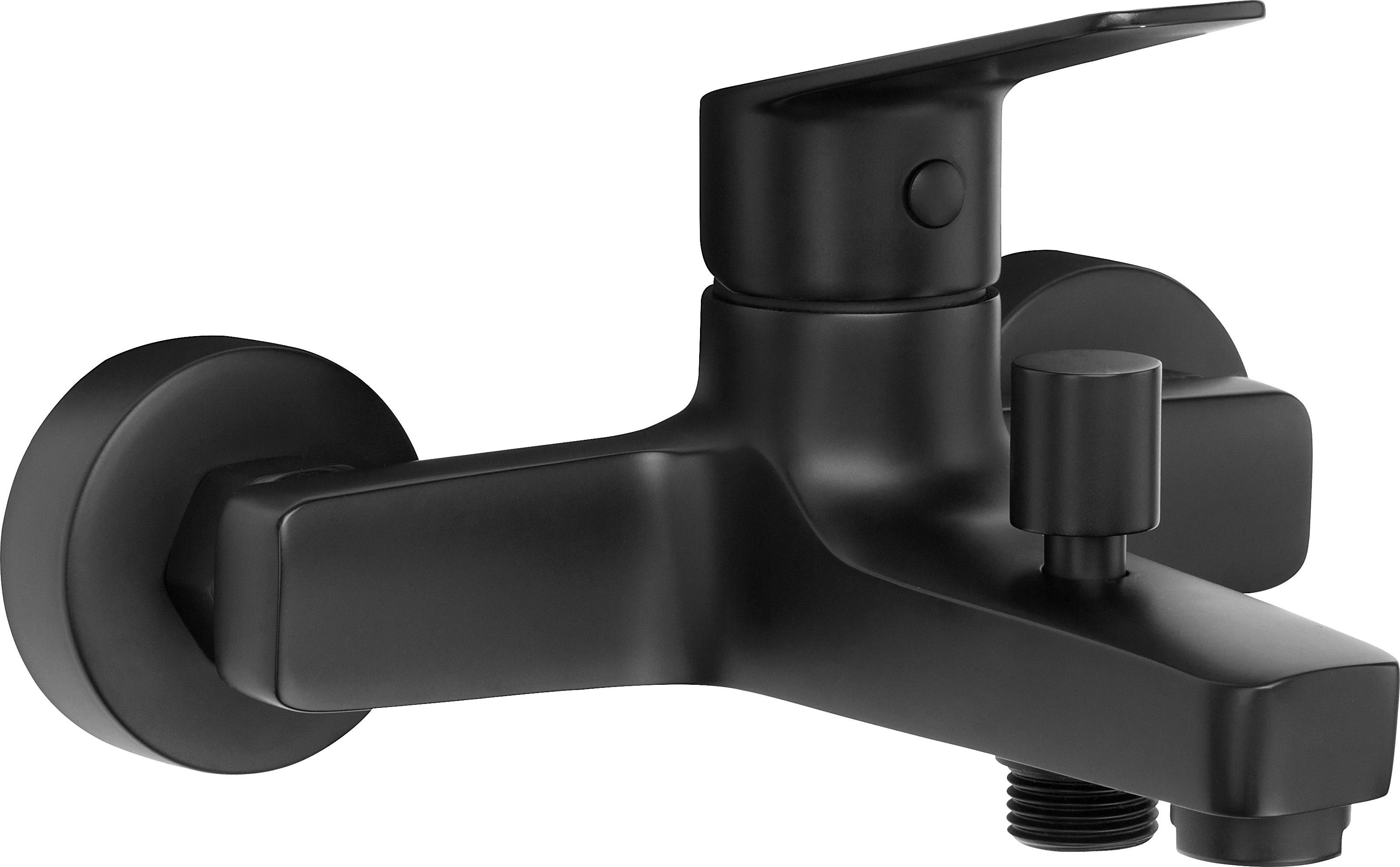 Bateria wannowa Deante Jasmin ścienne czarny (BGJ_N10M)