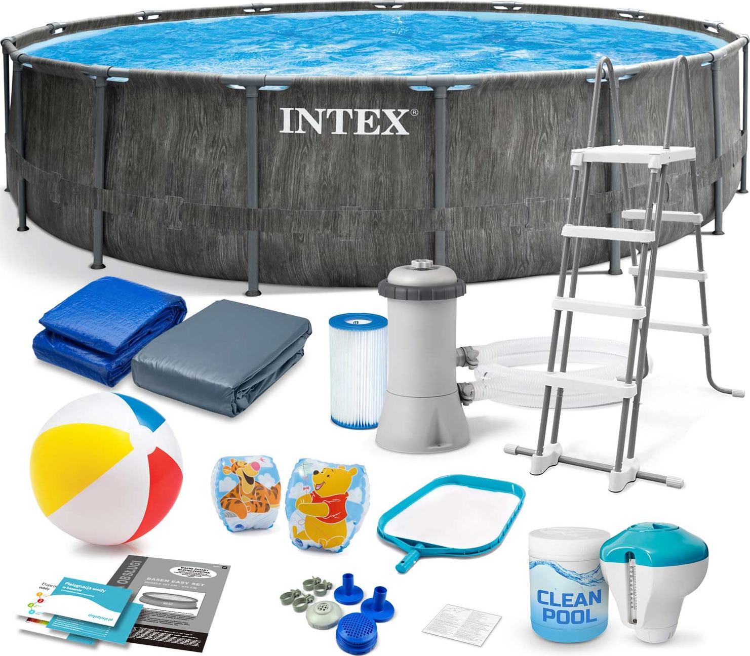 Intex Basen stelażowy Greywood Prism Frame Premium 457cm 18w1 (26742)