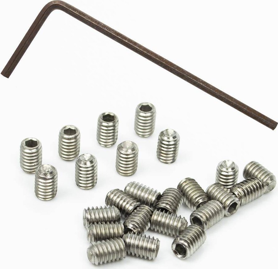 Piny do pedałów, zestaw - wariant C (M4 x 6 mm)