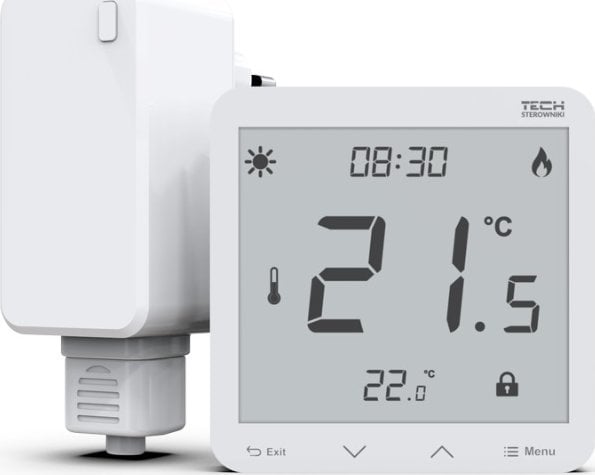TECH Sterowniki Sterownik bezprzewodowy ST-297V2 pokojowy dwustanowy podtynkowy biały