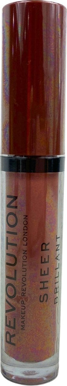 Makeup Revolution Makeup Revolution, Sheer Brillant, Vegan, Lip Gloss, 123, Brunch, 3.5 ml For Women