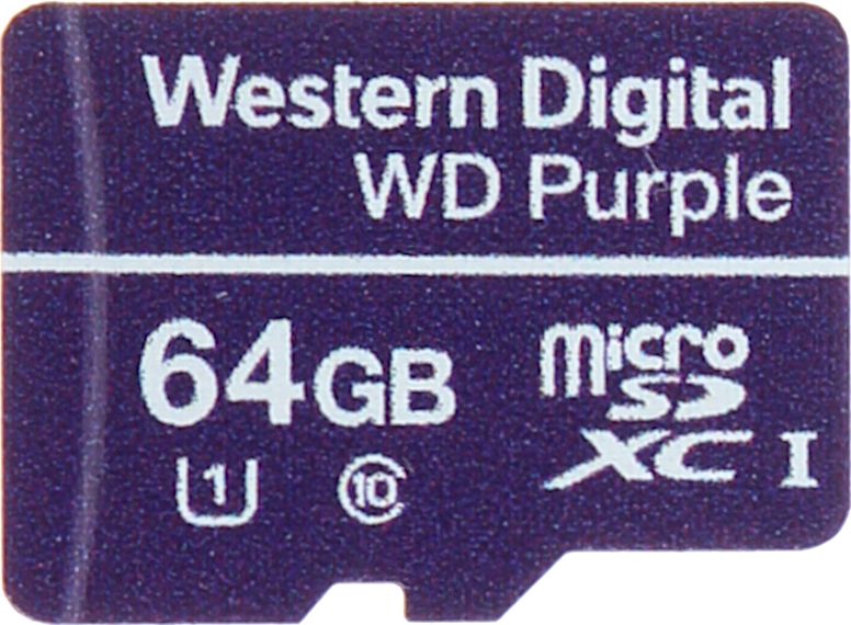 Karta WD Purple MicroSDXC 64 GB Class 10 UHS-I/U1 (SD-MICRO-10/64-WD)