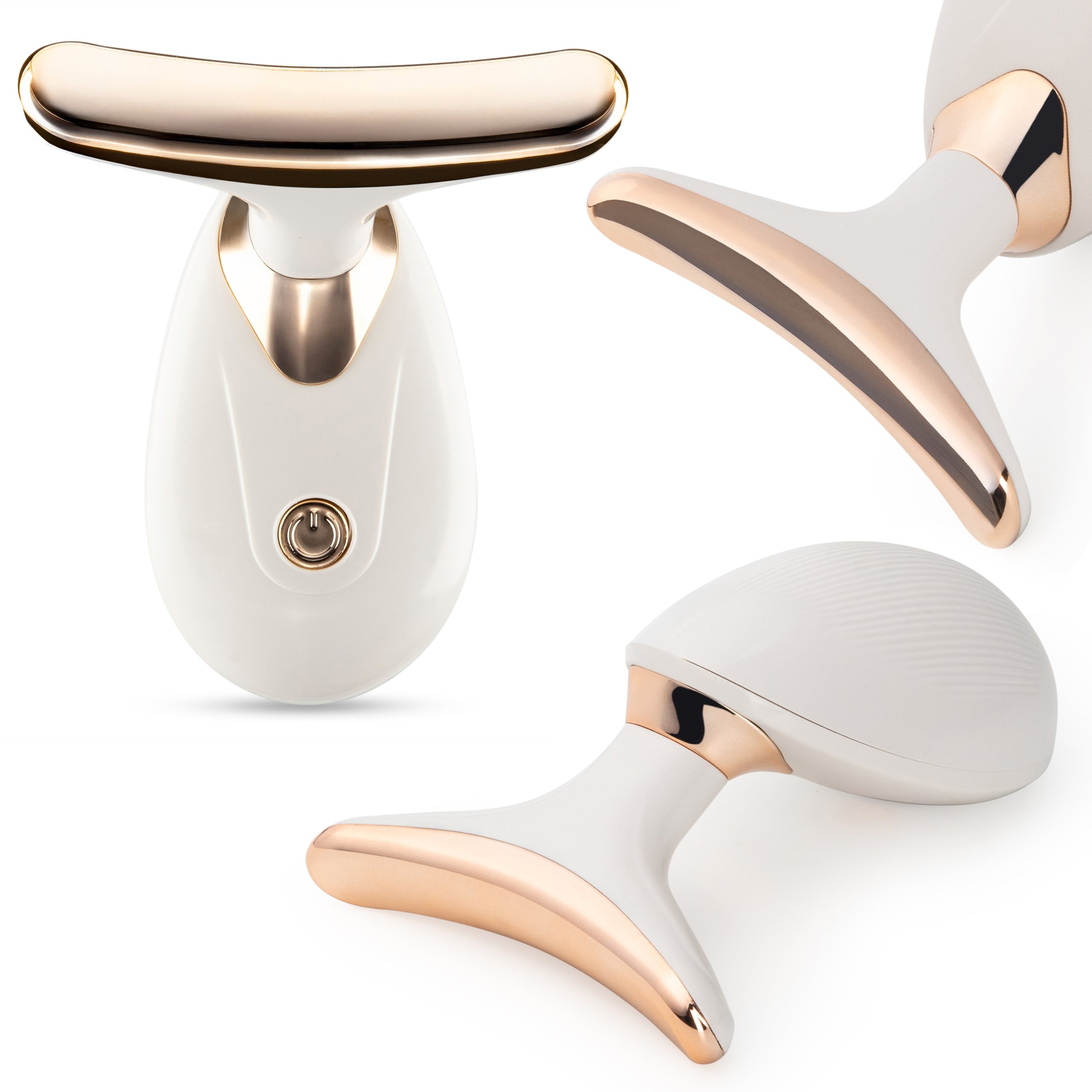 Coil masaŻer liftingujĄcy do twarzy szyi soniczny do ujĘdrniania ems wibracyjny biały