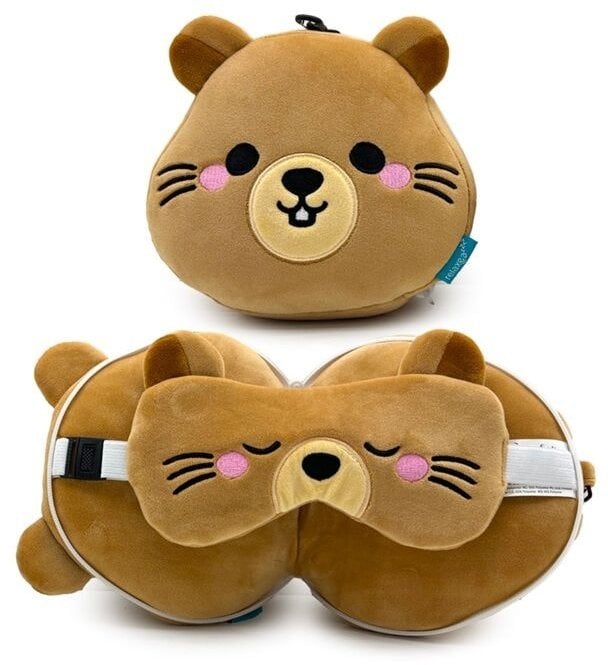 Poduszka podróżna i maska na oczy Świstak Mimi