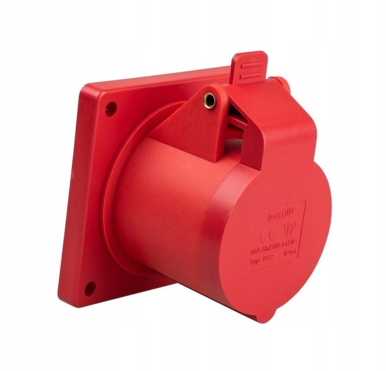 Gniazdo siłowe do wbudowania 16A 3P + uziemienie GSW-4-16/22