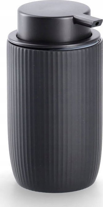 Dozownik do mydła Zeller Ceramiczny prążkowany dozownik na mydło, Ø 7,7 cm