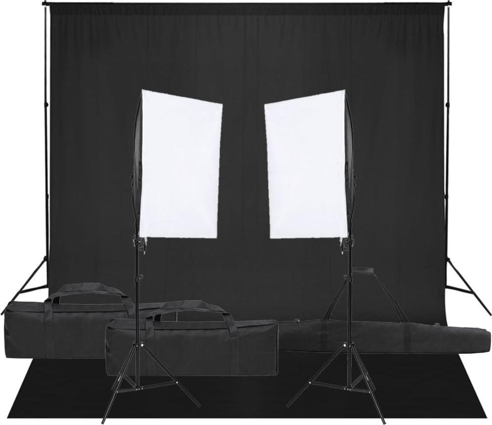 Zestaw studyjny vidaXL vidaXL Fotograficzny zestaw studyjny z lampami i tłem