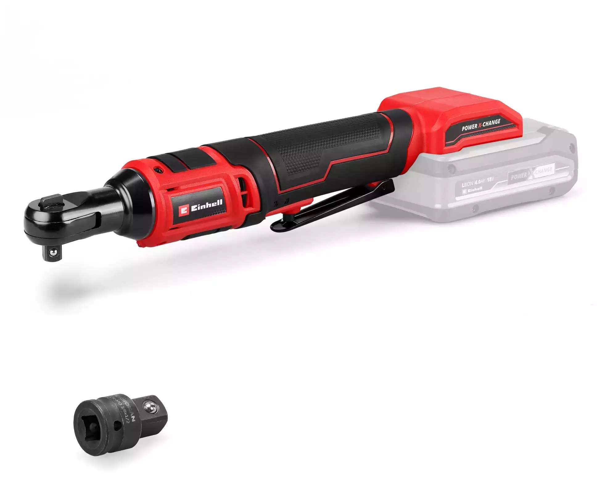 Klucz udarowy Einhell TE-RW 18/60 Li-Solo 3/8" 260 RPM 60 N·m Czarny, Czerwony 18 V