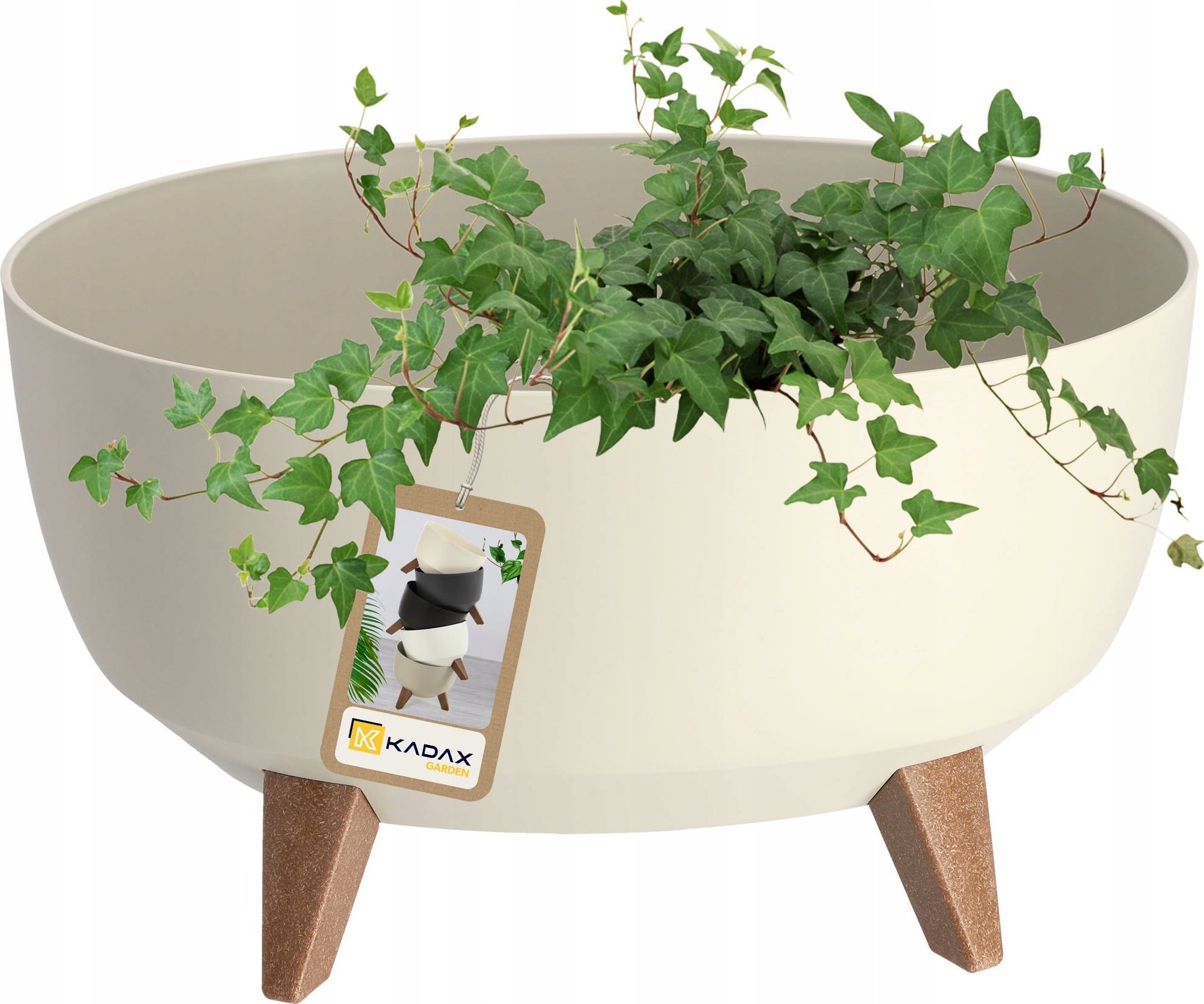 Kadax KADAX Misa Roma z nóżkami 40cm Kremowa LA881-74