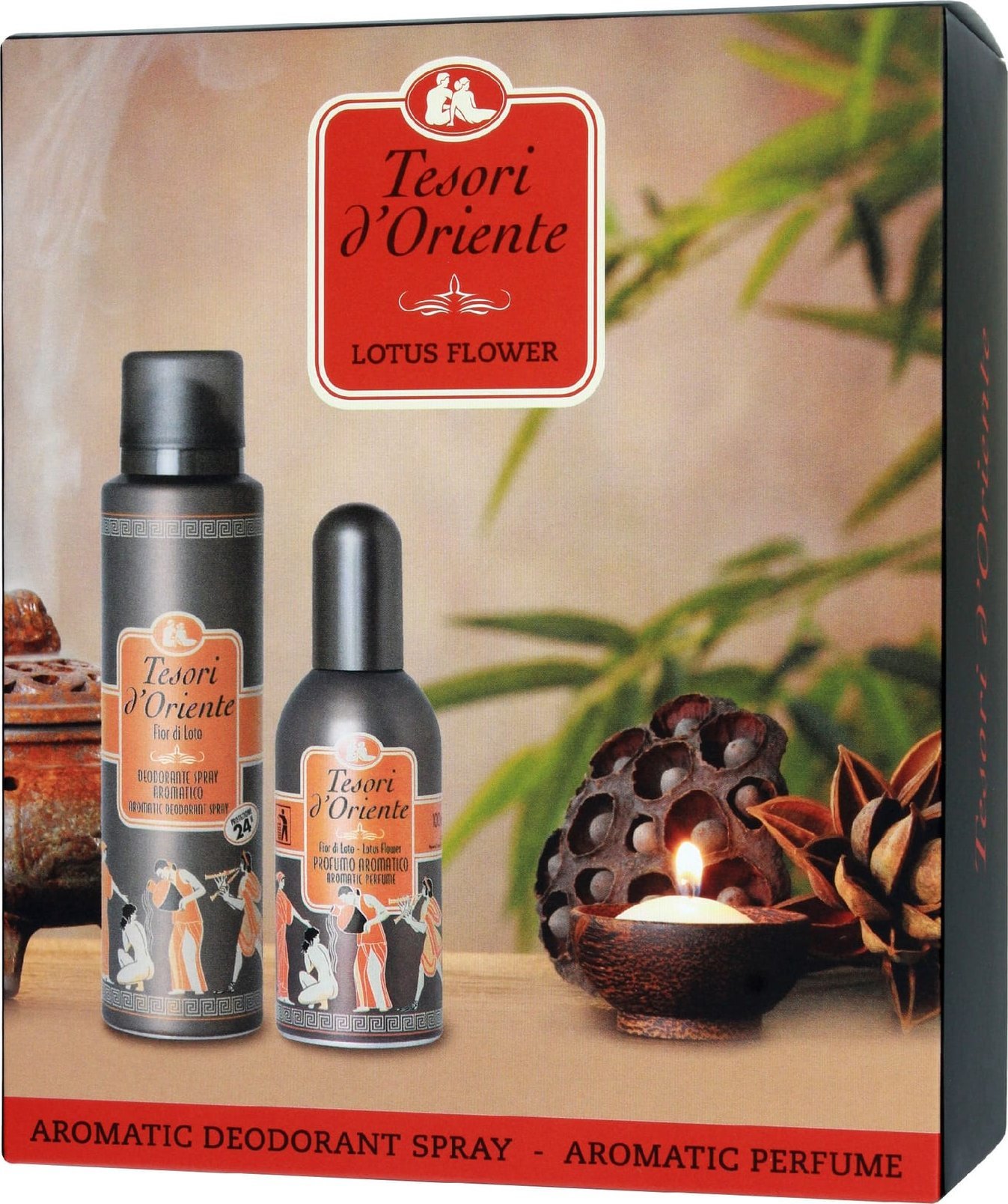 ART.ROZNE TESORI d`Oriente Zestaw prezentowy Lotus Flower (Woda perfumowana 100 ml+ Dezodorant w sprayu 150 ml) 1 op. - 2 szt.