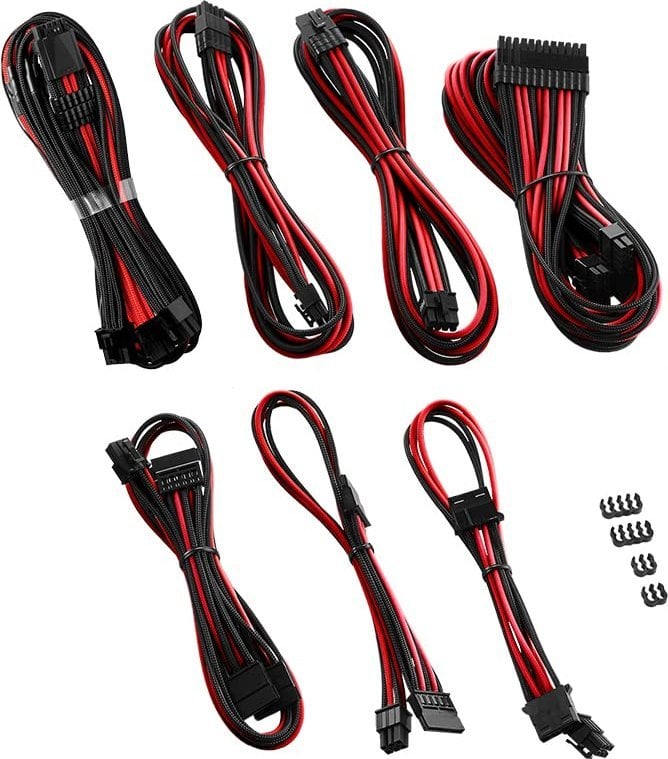 CableMod CableMod C-Series PRO ModMesh 12VHPWR Cable Kit for Corsair RM, RMi, RMx (Black Label) - black/red