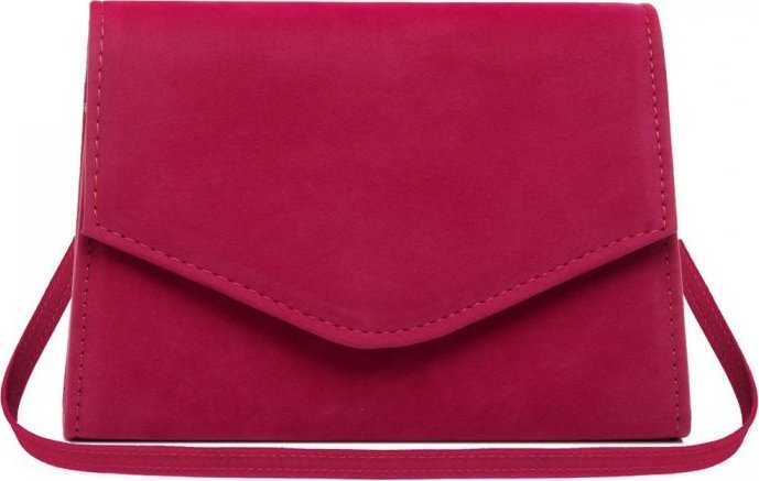 FUKSJA KOPERTÓWKA TOREBKA WIZYTOWA S4 SOLOME ZAMSZ