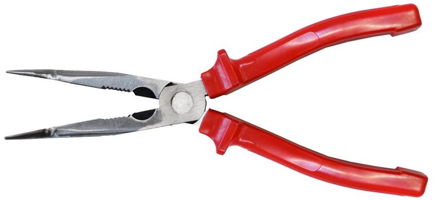 AWTools Szczypce wydłużone wygięte 200mm / Typ amerykański - AW31056