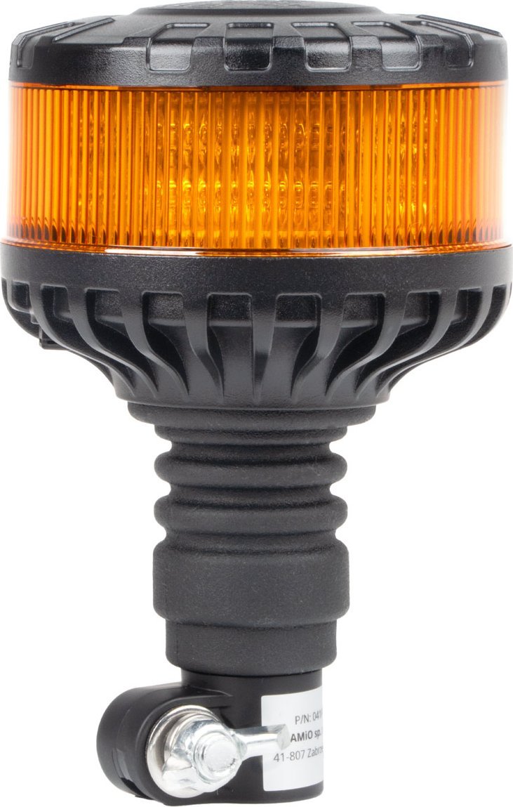 AMiO Lampa ostrzegawcza błyskowa kogut led w28p 12v 24v amio-04104