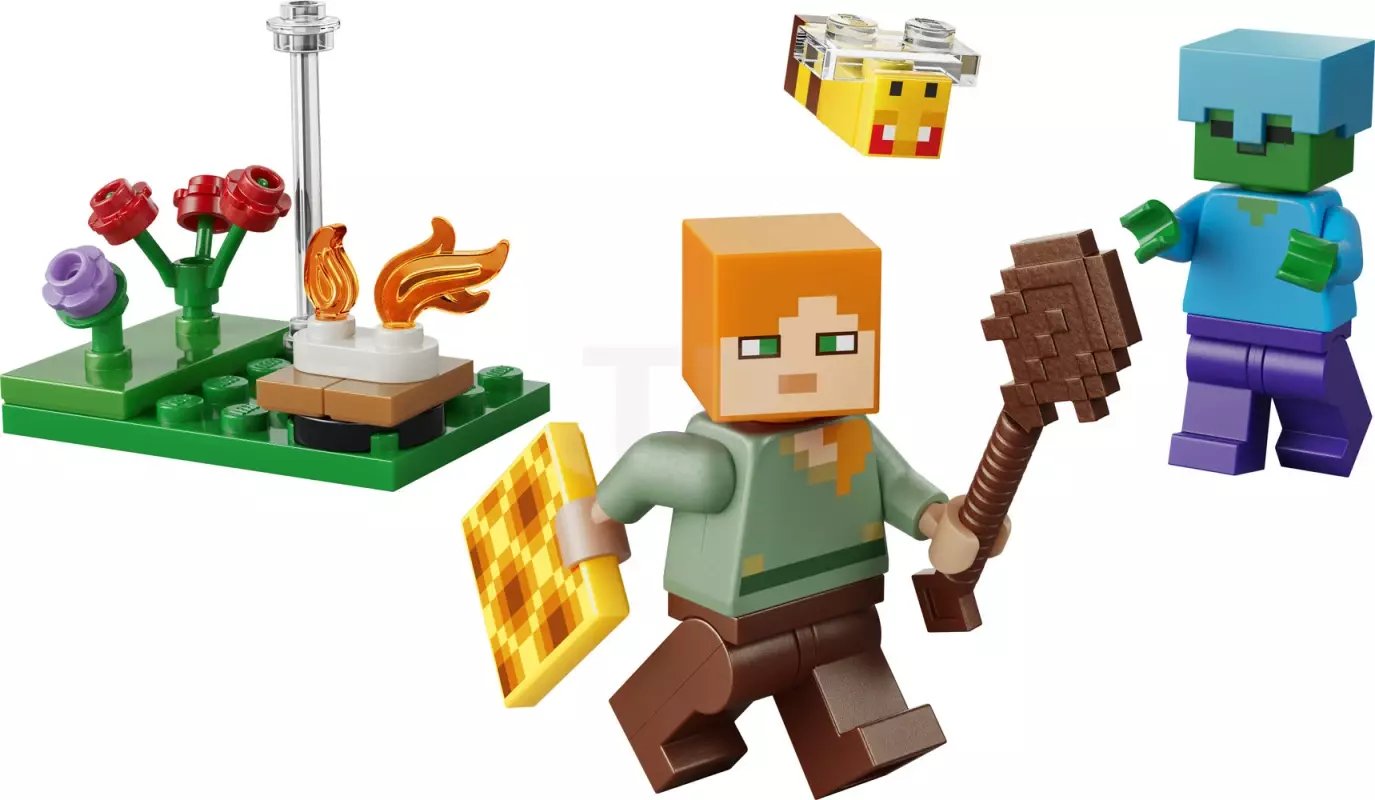 LEGO Minecraft Potyczka Alex przy ognisku
