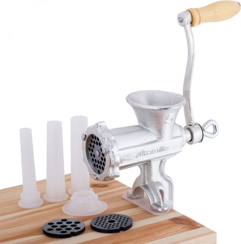 Maszynka do mielenia mięsa Kamille Ręczna maszynka do mielenia mięsa, żeliwna nr 5