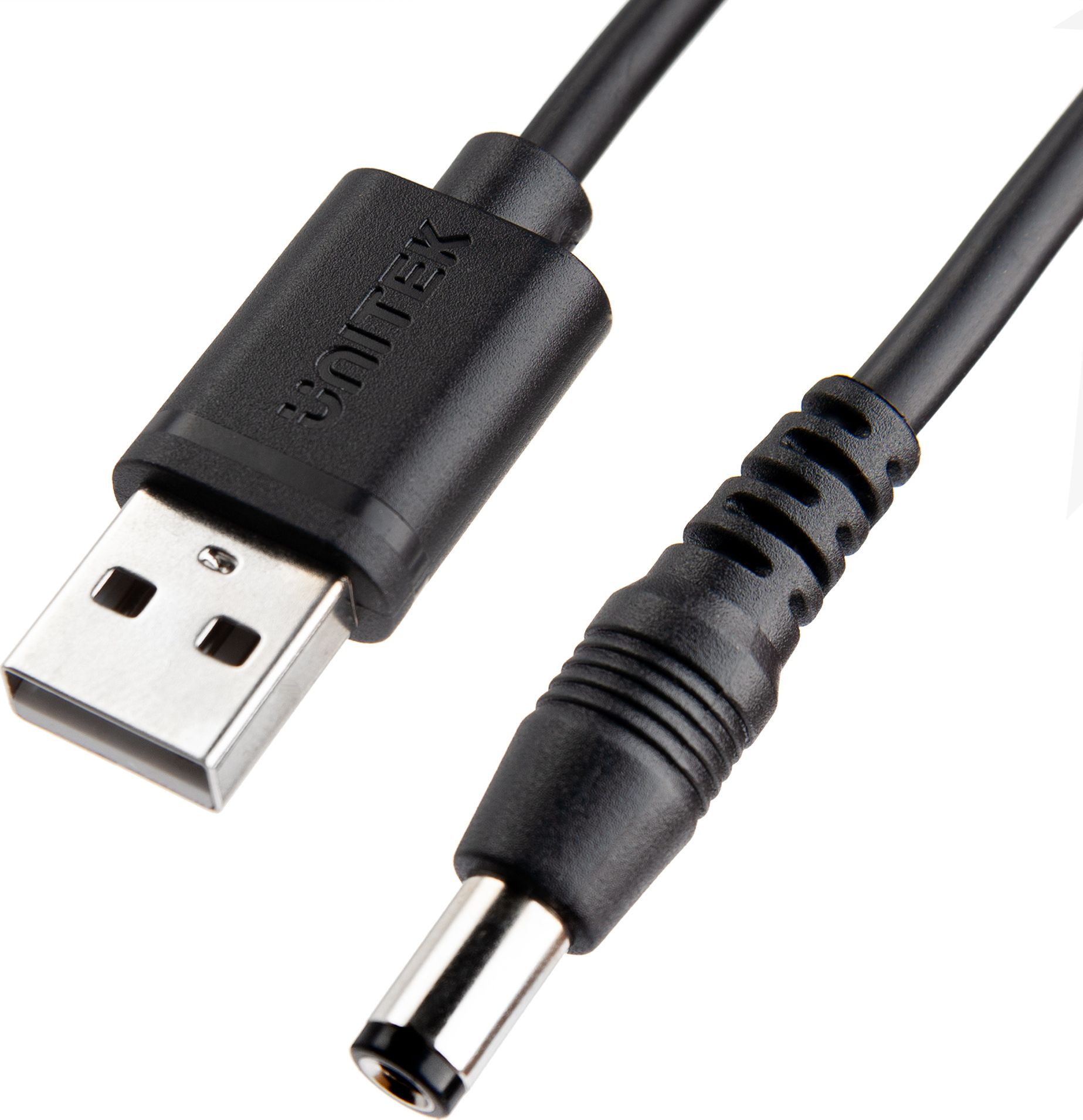 Kabel USB Unitek USB-A - DC 5.5 mm 1.5 m Czarny (Y-C4046BK)