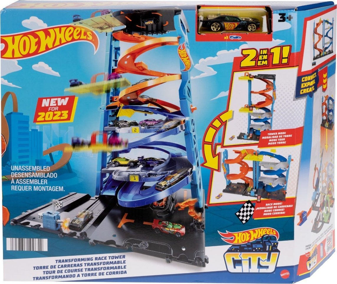 Hot Wheels City Wyścigowa wieża z transformacją (KHX43)