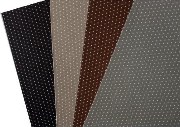 Karton obustronny kropki 300g 24x34cm 4 ark MIX