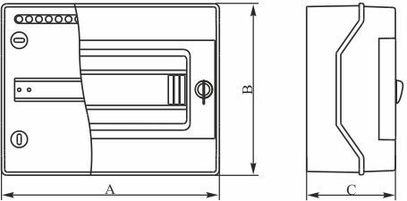 Elektro-Plast Rozdzielnica modułowa 1x4 natynkowa IP65 RH-4Z/B (36.06)