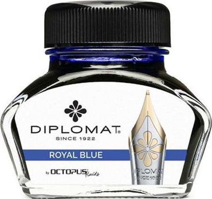 Diplomat atrament Diplo Octopus 30 ml szklany niebieski