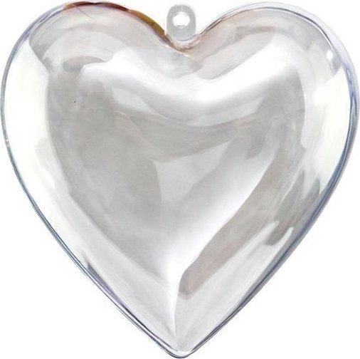 Serce akrylowe 8cm 5szt