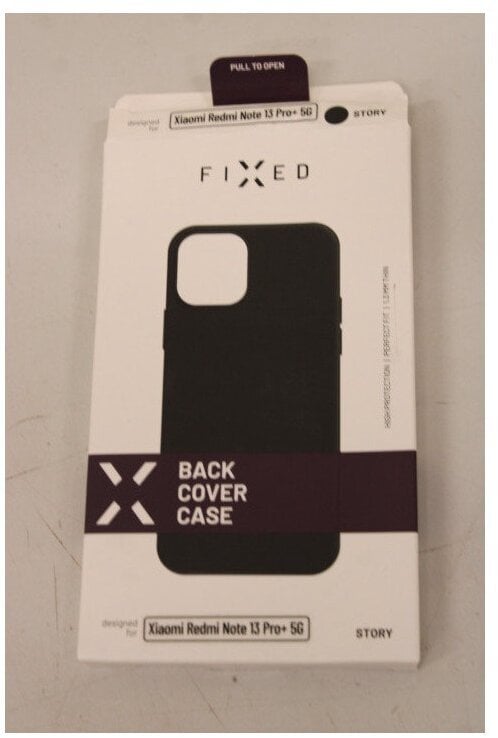 Fixed Story | Back cover | Xiaomi | Redmi Note 13 Pro+ 5G | Rubberized | Black | UNPACKED