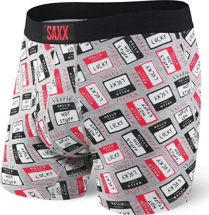 SAXX Bokserki Ultra Boxer Brief Fly grey htr name tag r. S (SXBB30FNAG)