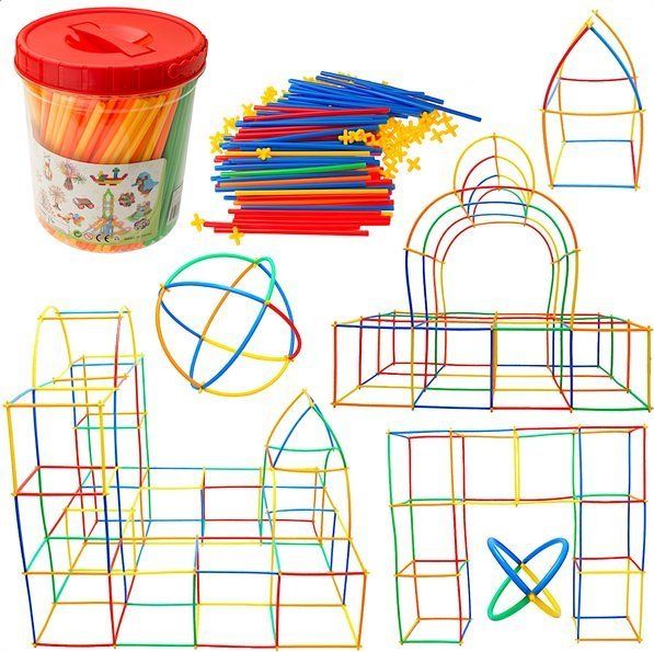 Cartamundi Słomki do budowania ,klocki konstrukcyjne BOX 400 elemntów NOWOŚĆ! universal