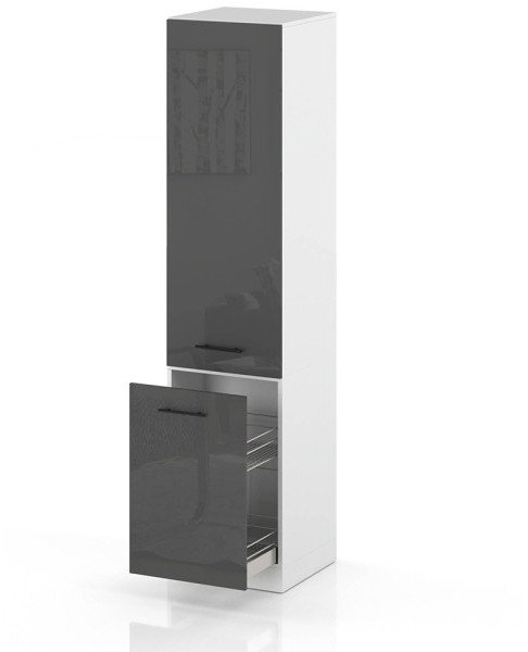 Słupek Kuchenny Stojący 50cm Szafka Cargo S50 Spremium Szary Połysk