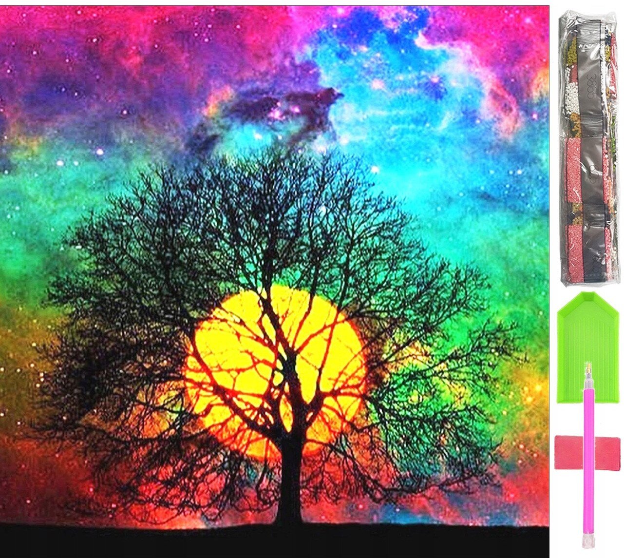 HAFT DIAMENTOWY DUŻY 5D Zestaw Obraz MOZAIKA D20