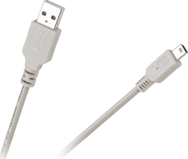Kabel USB USB-A - miniUSB 1.5 m Biały (KPO2853L-1.5)