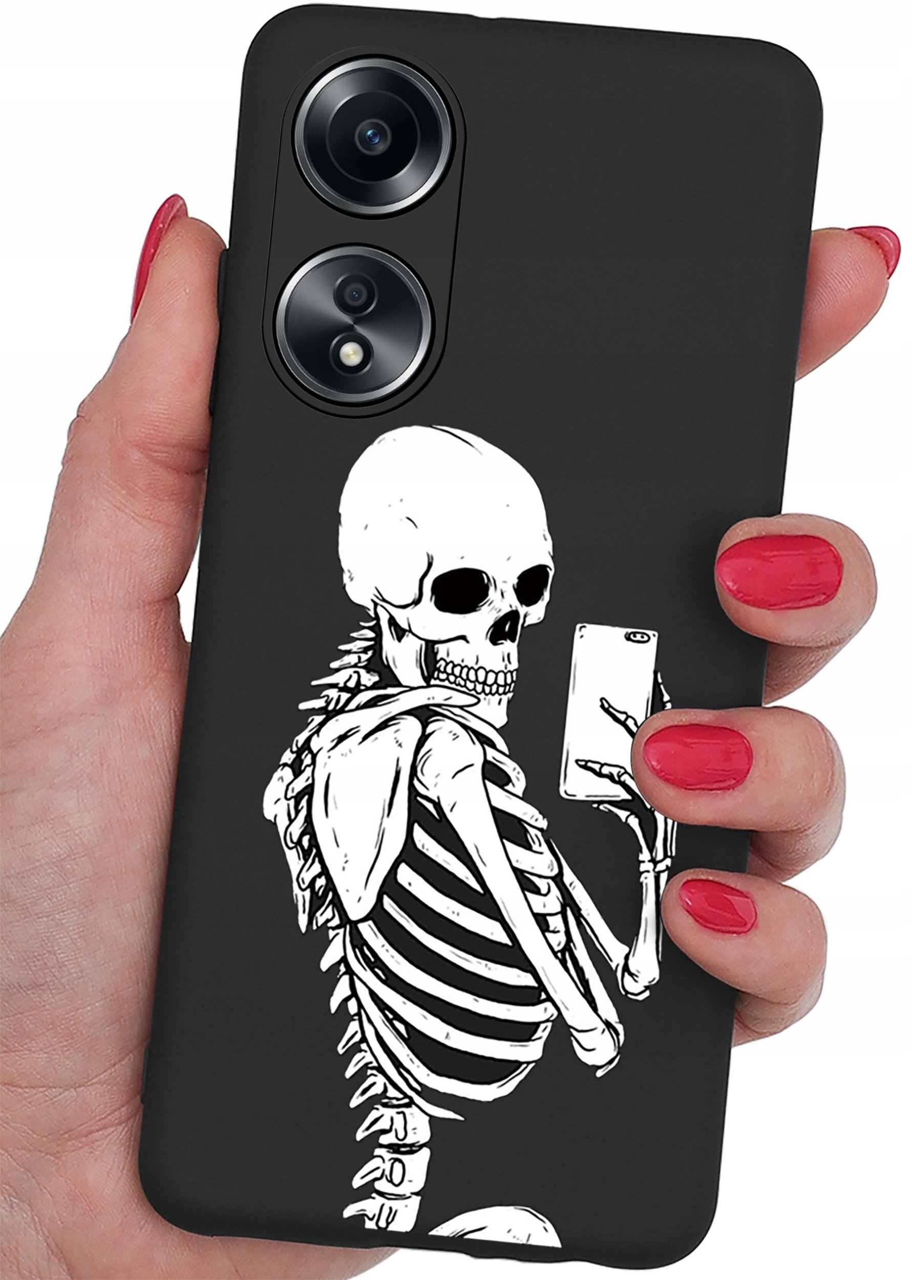 Etui do Oppo A38 4G CASE WZORY SOFT MATT PLECKI + SZKŁO OCHRONNE 9H