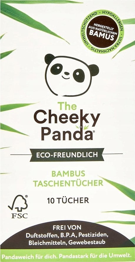 Cheeky Panda Cheeky Panda, Chusteczki higieniczne kieszonkowe, 10szt. w pudełku