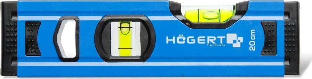 Högert Technik Poziomnica aluminiowa 20 cm 2 libelki spakowana w displayu ekspozycyjnym (inner box)