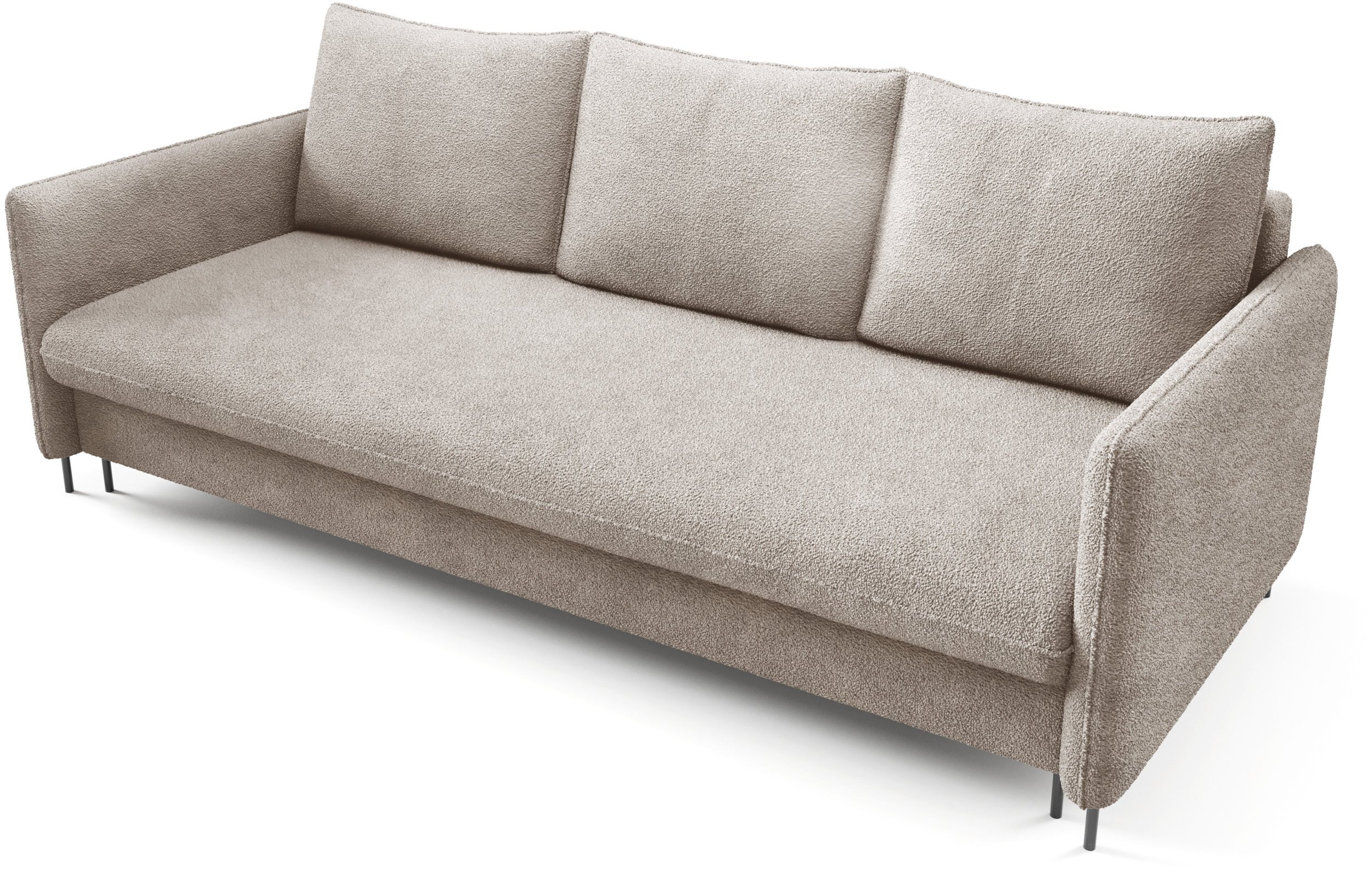 Sofa BELISSA funkcja spania pojemnik BOUCLE, Bukla quelle 05