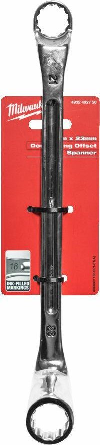 Milwaukee MILWAUKEE MILWAUKEE KLUCZ PODWÓJNIE ODGIĘTY 75° - 21x23mm