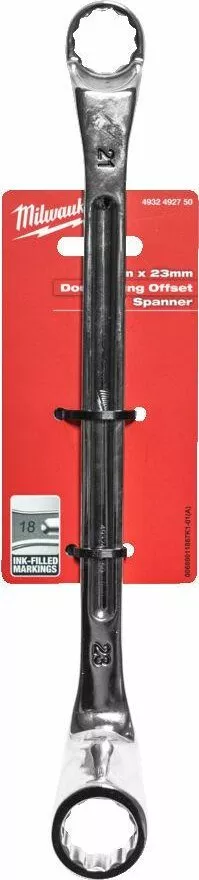 Milwaukee MILWAUKEE MILWAUKEE KLUCZ PODWÓJNIE ODGIĘTY 75° - 21x23mm