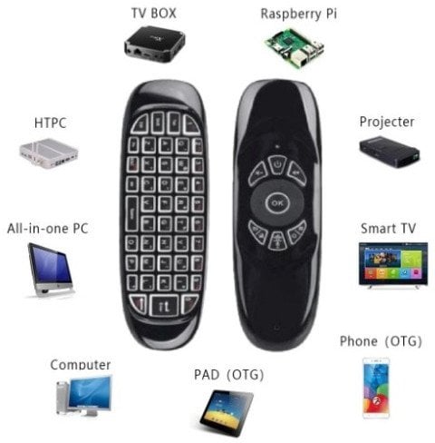 AG83C Uniwersalny pilot tv z klawiaturą