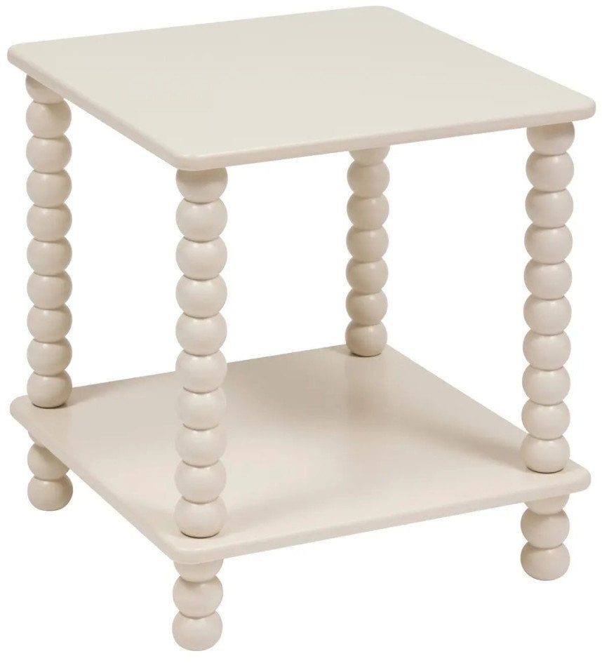 Stolik kawowy MDF, kremowy, Chamlo, 40 x 40 x 44 cm