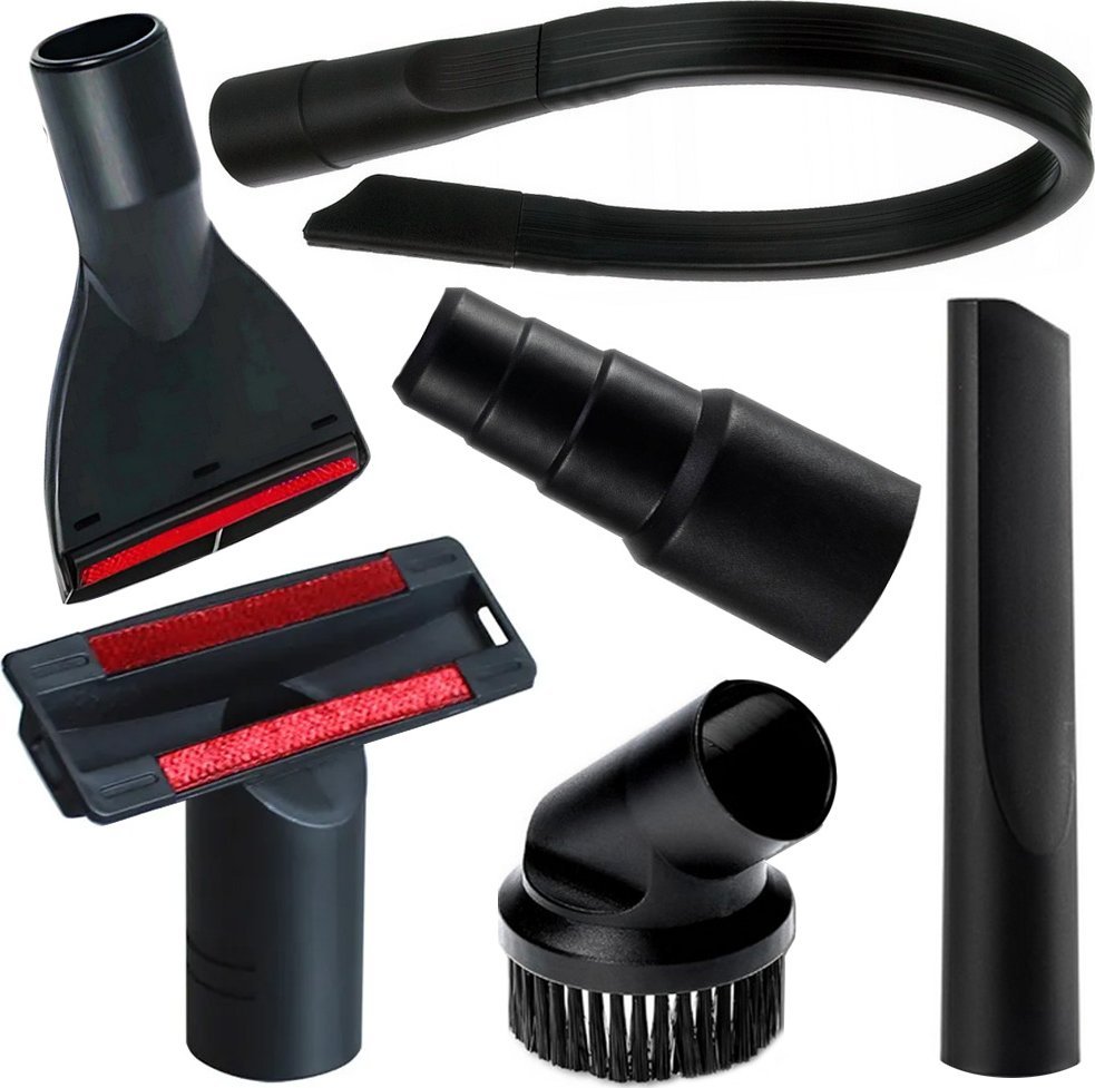 Odkurzacz przemysłowy Verk Zestaw uniwersalnych końcówek ssawek do odkurzacza 6 szczotka przejściówka Zestaw uniwersalnych końcówek ssawek do odkurzac