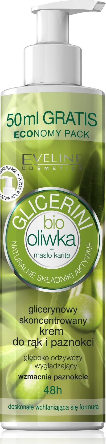 Eveline EVELINE Bio Oliwka Glicerynowy skoncentrowany krem do rąk i paznokci 245 ml