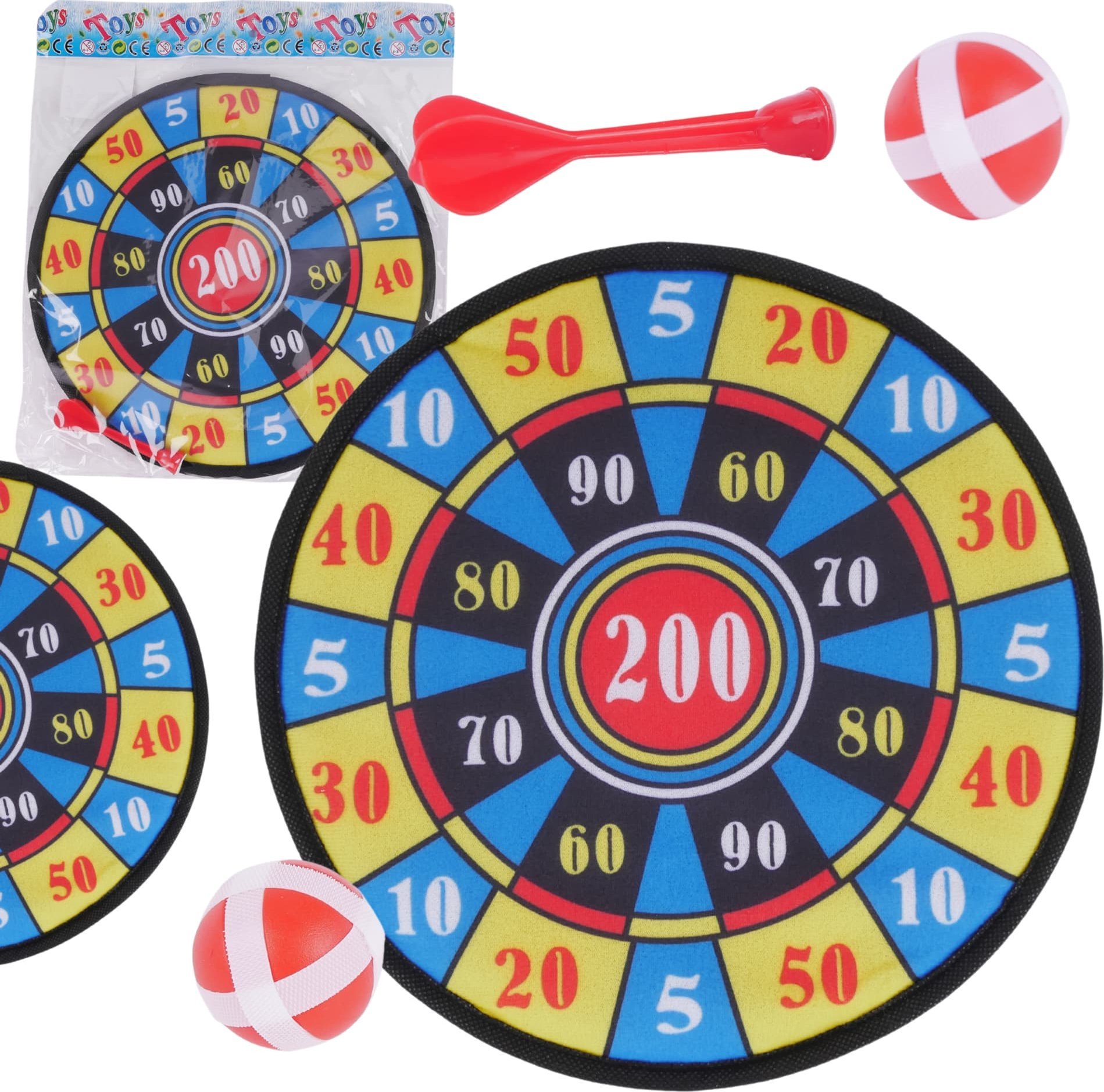 ProNice Dart Gra na Rzepy Tarcza Bezpieczne Rzutki Lotki Zręcznościowa Dla Dzieci