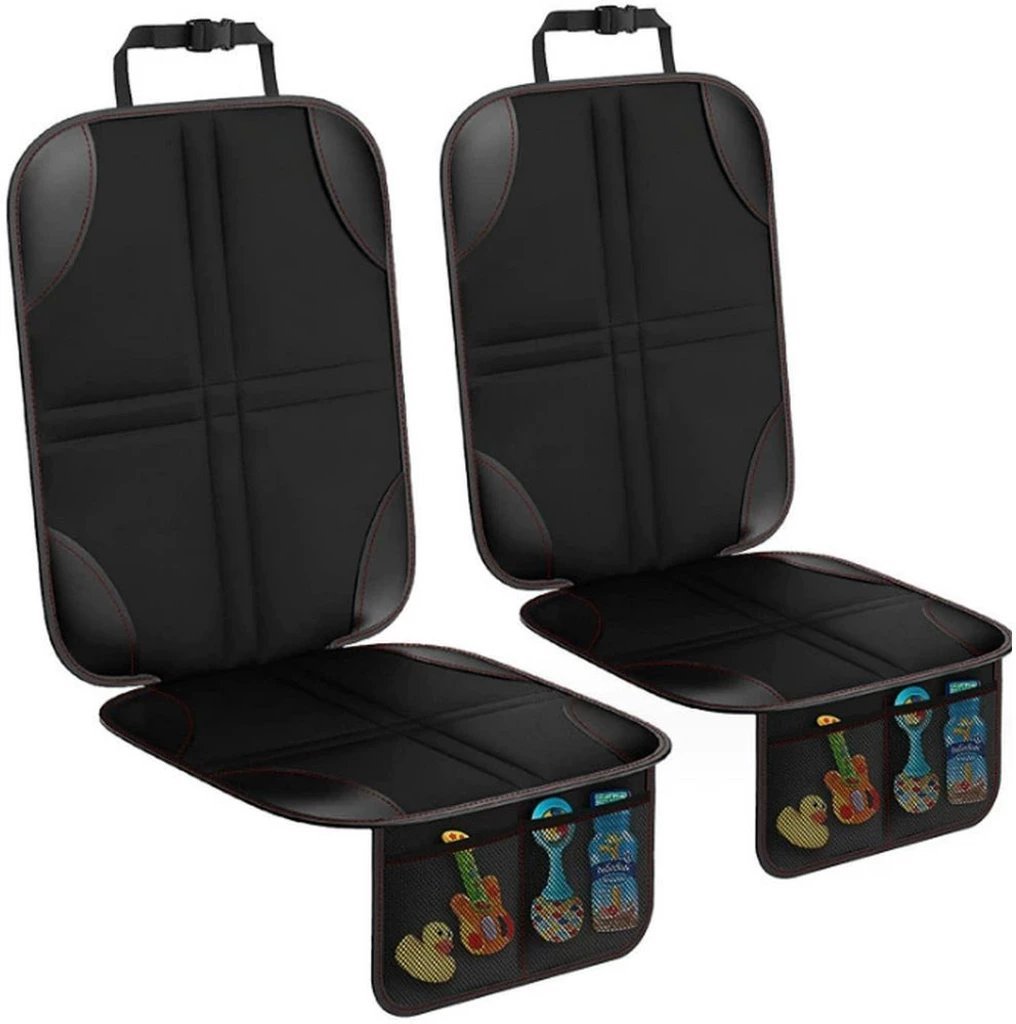 Mata ochronna na fotel samochodowy z organizerem czarna