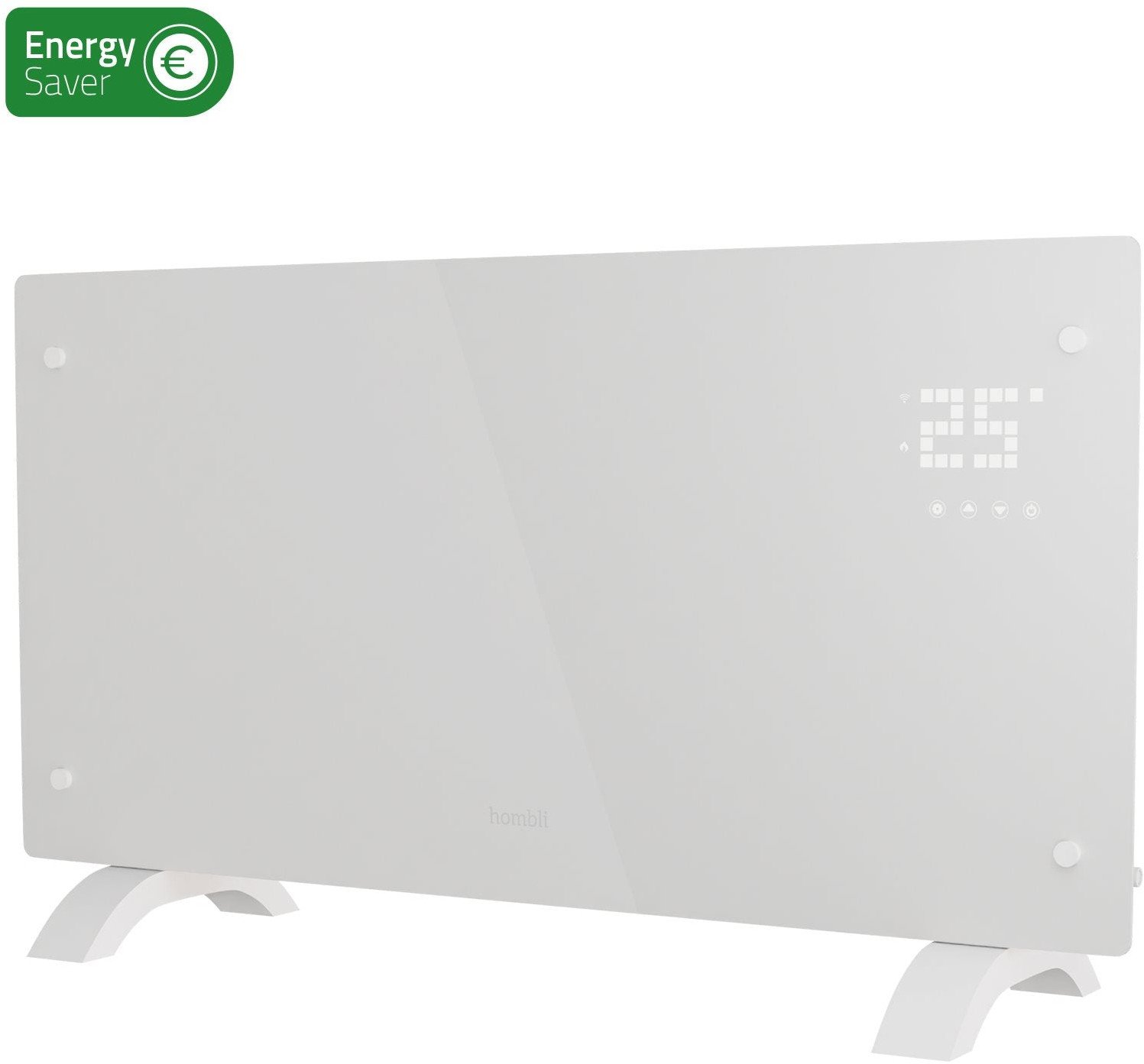 Hombli Glass Convection Heater 2000W weiß