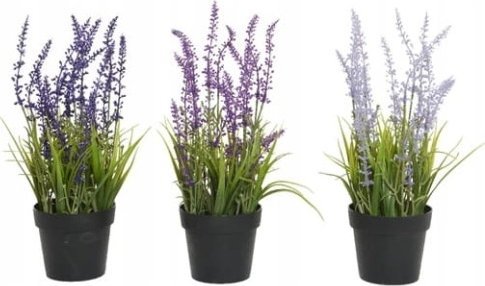 Kaemingk Lawenda w doniczce sztuczna roślina ozdobna 1 szt 30 cm