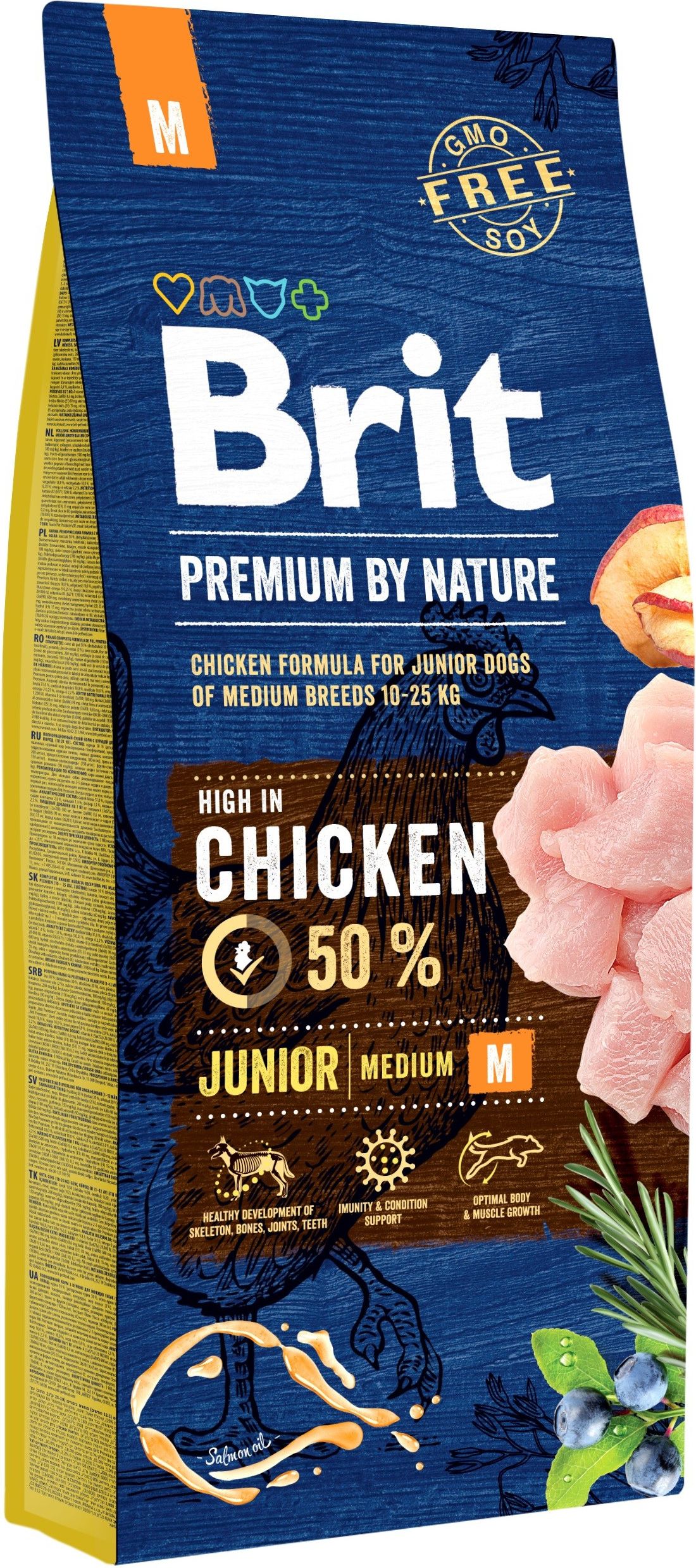 Brit Premium By Nature Junior Medium M 15 kg